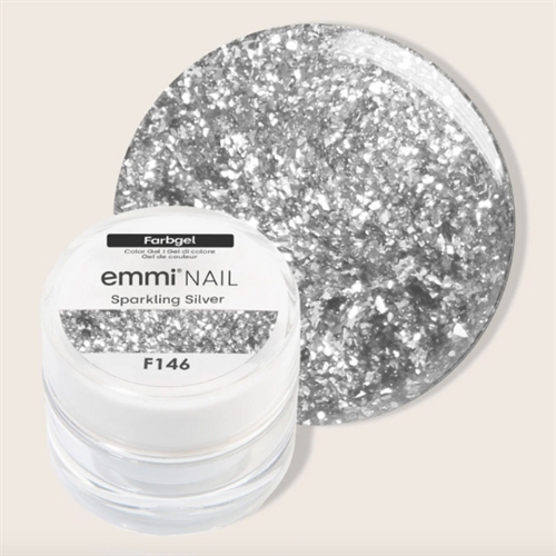 Glitter Gel Sparkling Silver  - F146